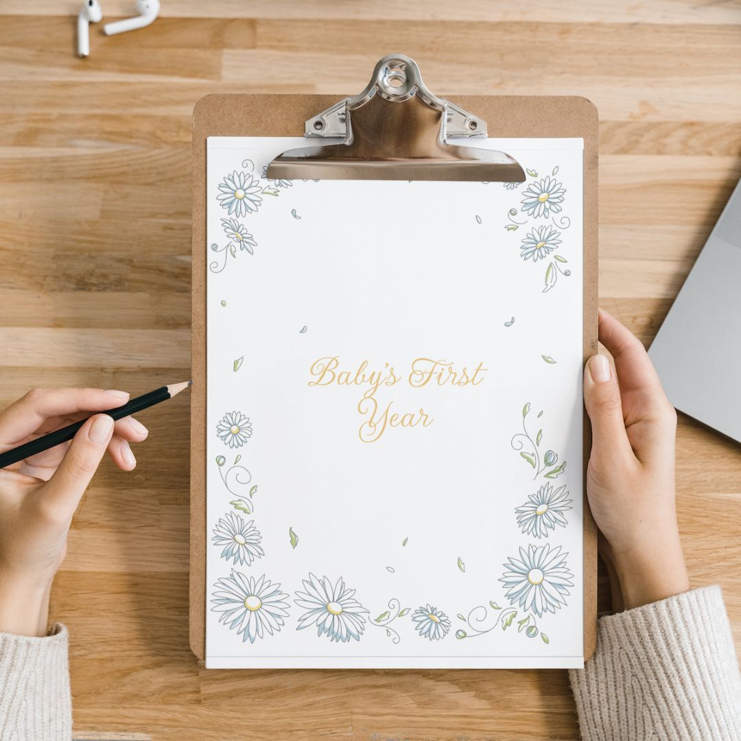 Digital Pregnancy Journal Pages: Baby's First Year